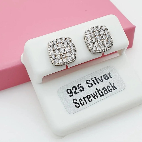 "925 Sterling Silver Cubic Zirconia Earrings, U19254556 - Picture 10 of 11